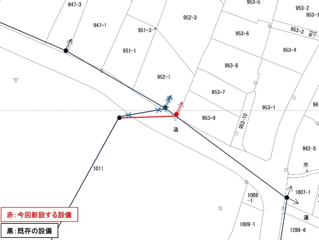 電柱移設予定図